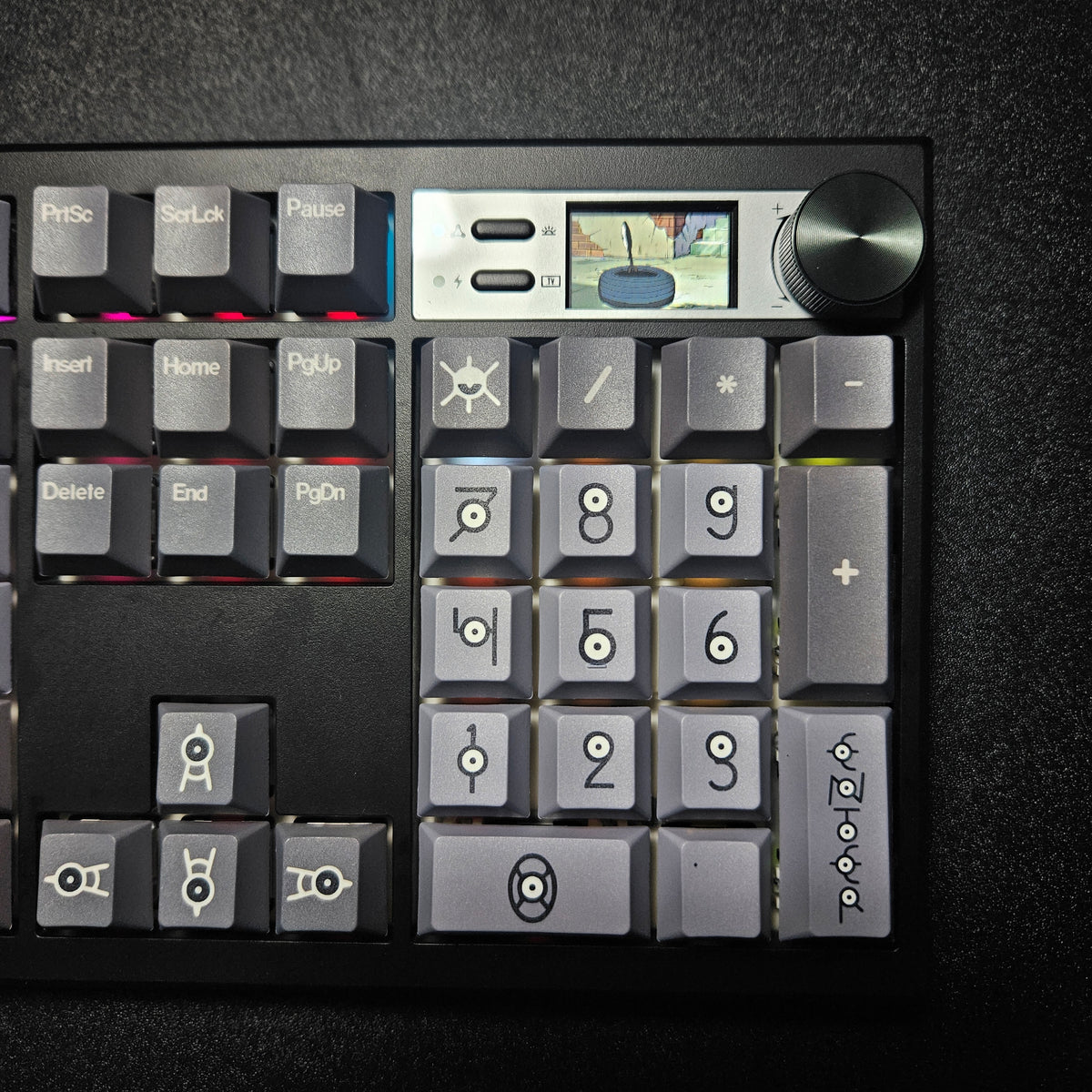 Unknown V2 keyboard side profile in matte black ABS chassis
