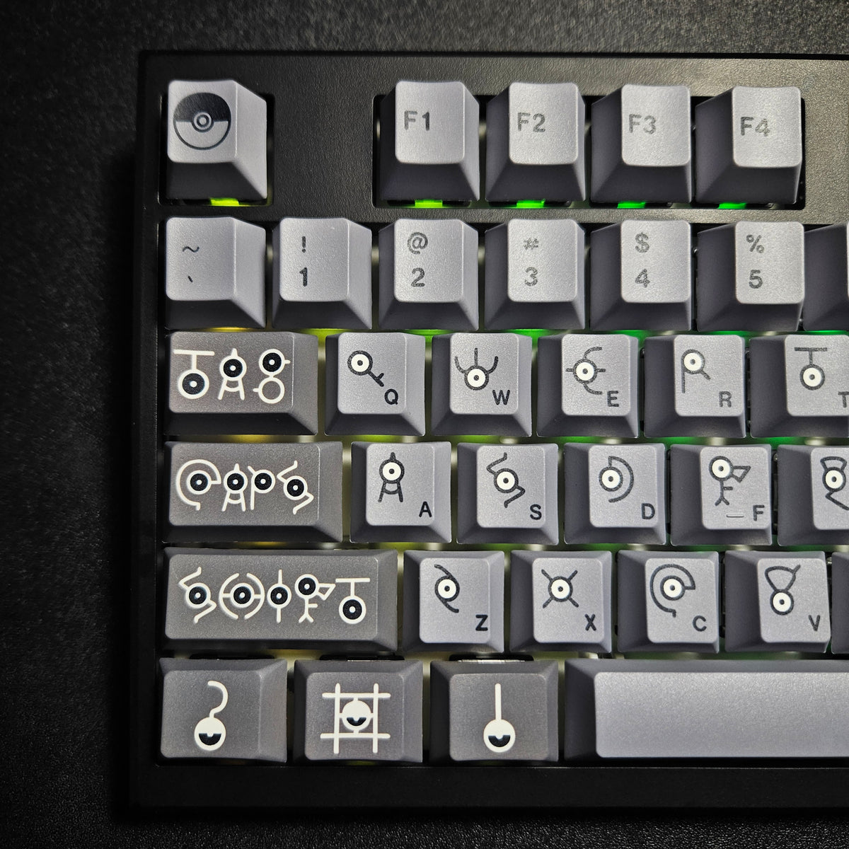 Unknown V2 keyboard detail of LED display screen