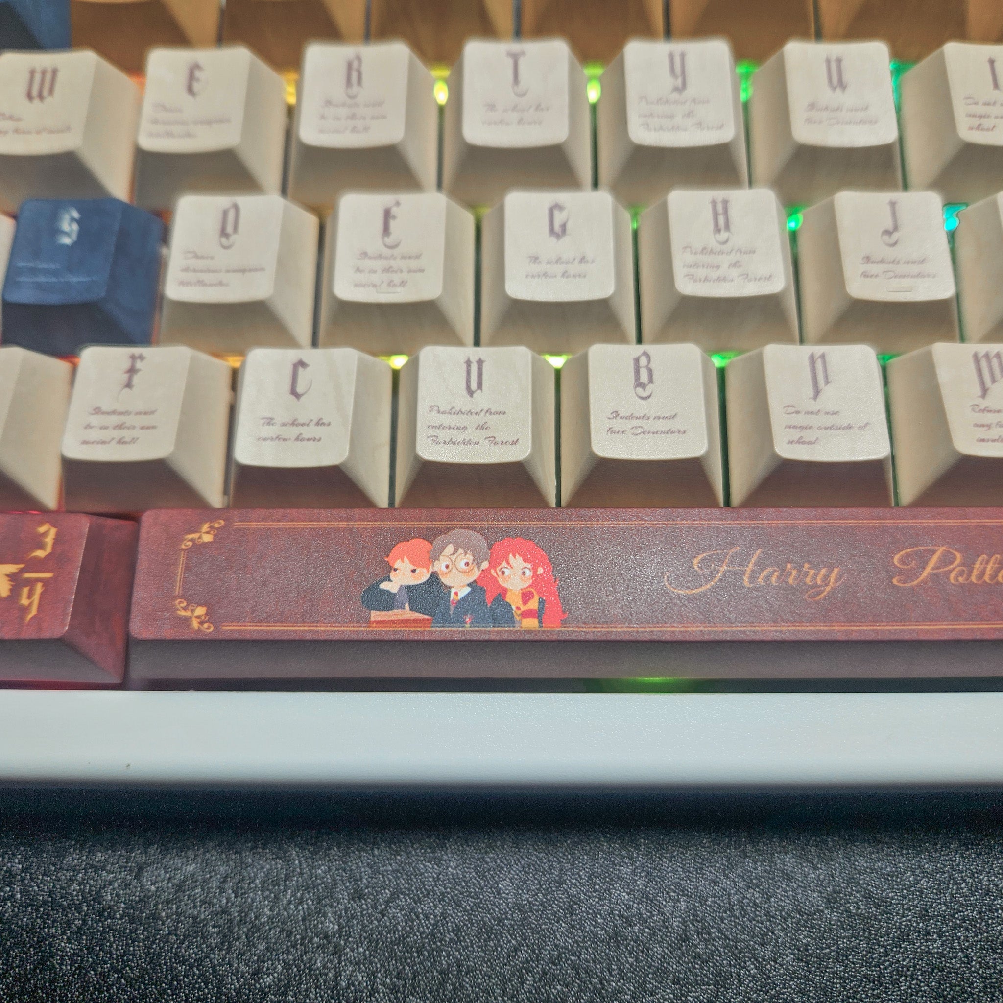 Chosen One V2 keyboard side profile in white ABS chassis