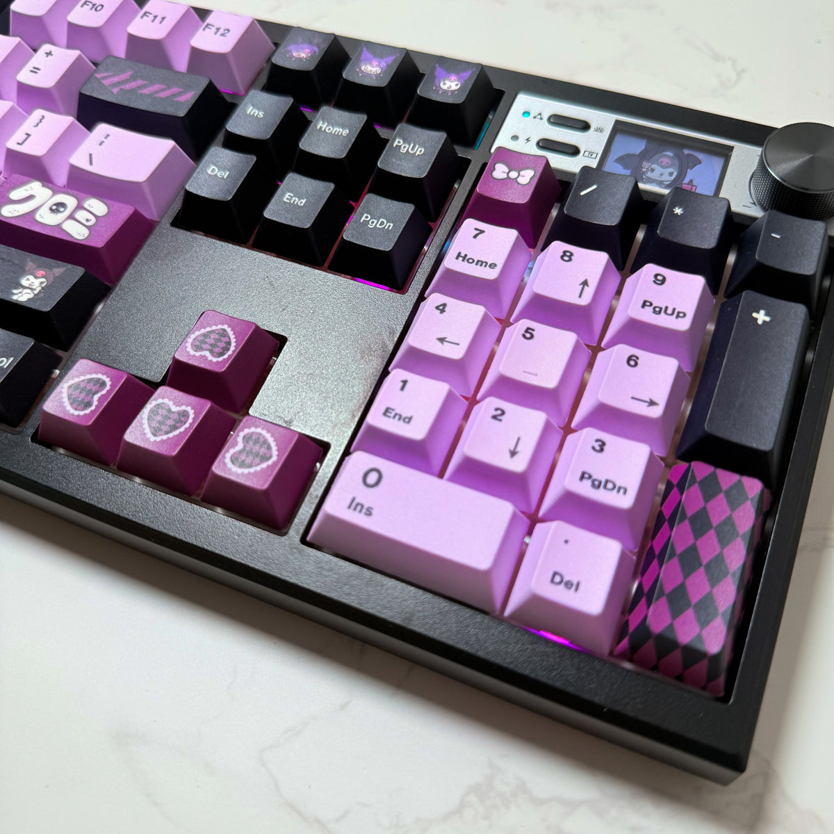 Rebel V2 keyboard spacebar artwork detail