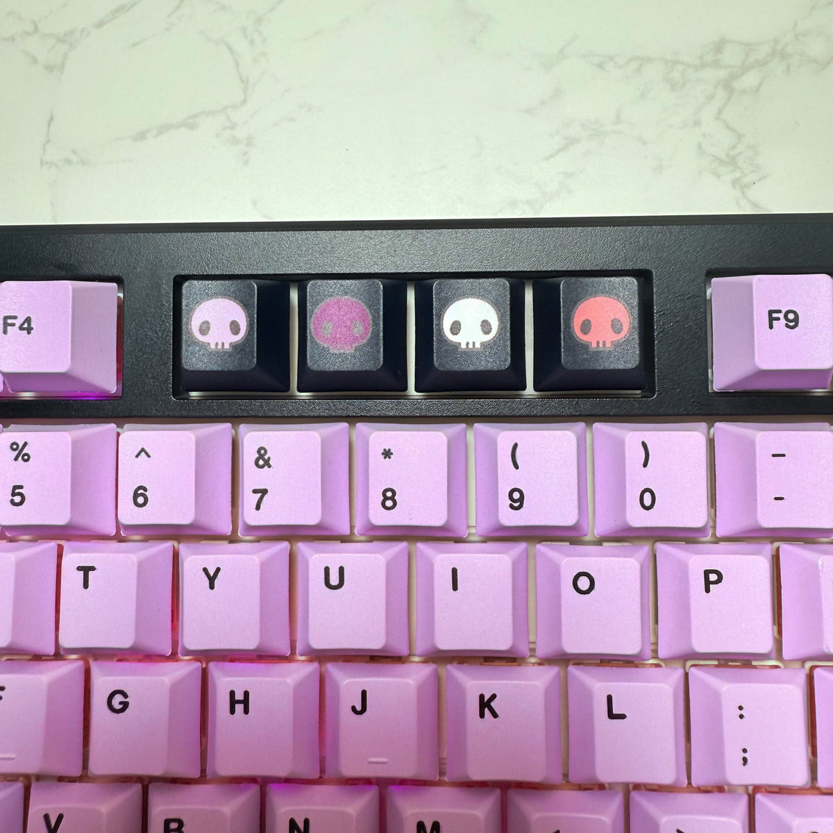 Rebel V2 keyboard with RGB lighting active