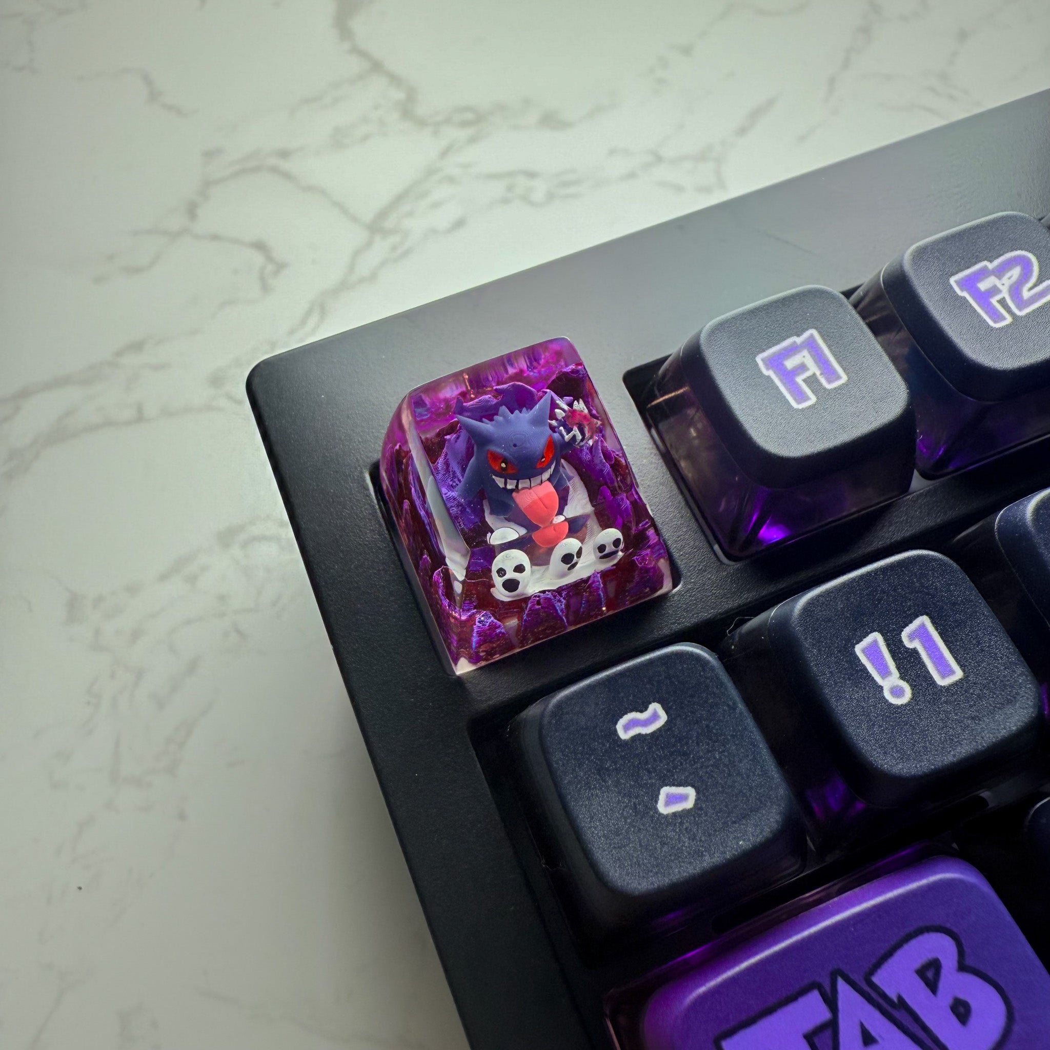 Shadow Specter V2 keyboard angled view with LED display and RGB backlighting