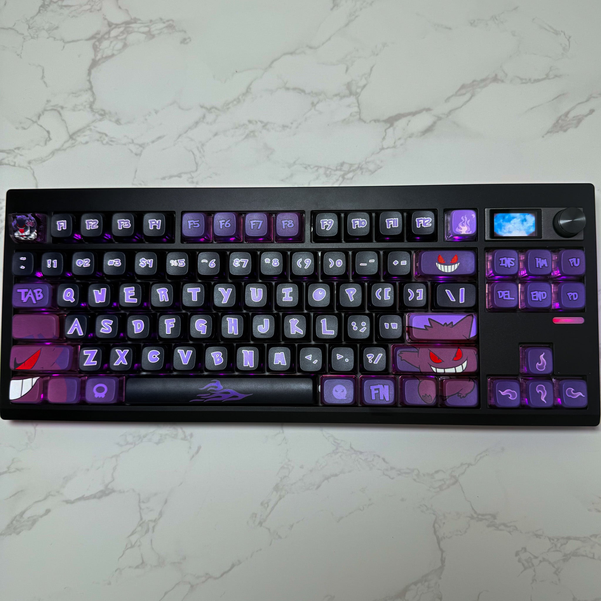 Shadow Specter V2 keyboard side profile in black ABS chassis